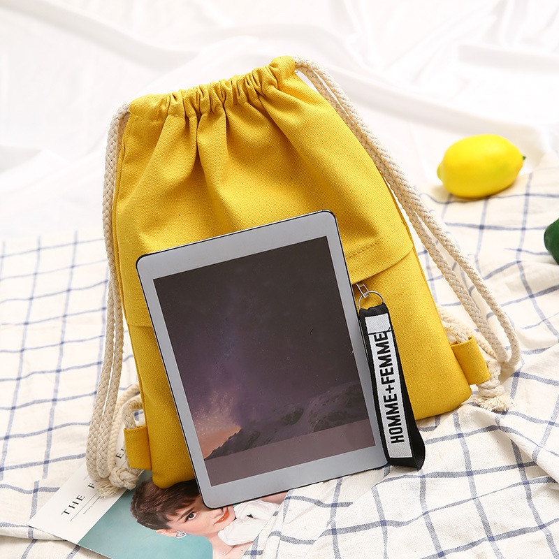 Linen Bag Bulk - 1 Pcs Canvas School Bag Double