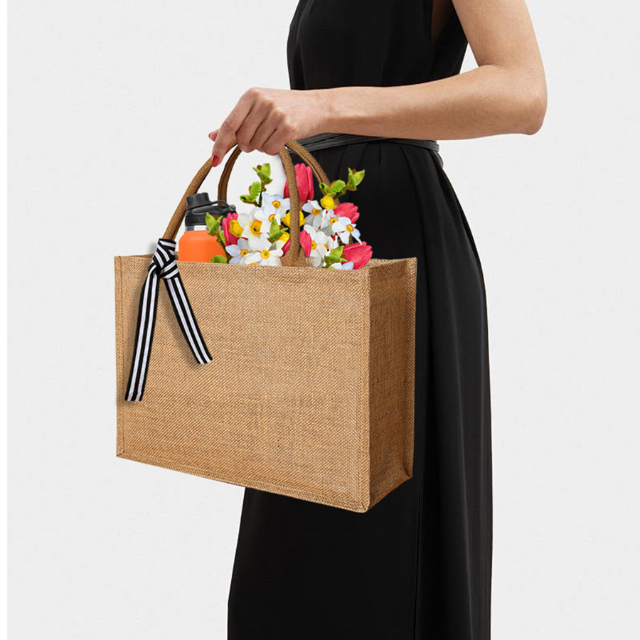 New linen tote bag large capac - Linen Bag Bulk review and price