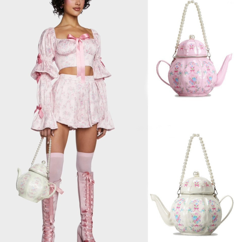 Pearl Chain Teapot Crossbody B - Linen Bag Bulk review and price