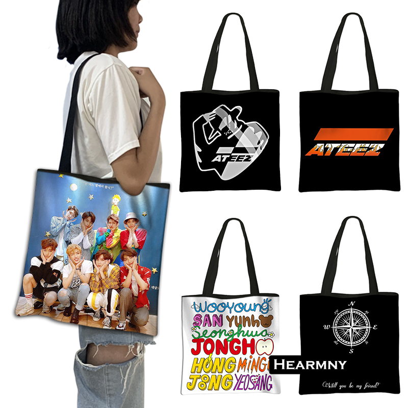 Korean Kpop ATEEZ Printing Sho - Linen Bag Bulk review and price