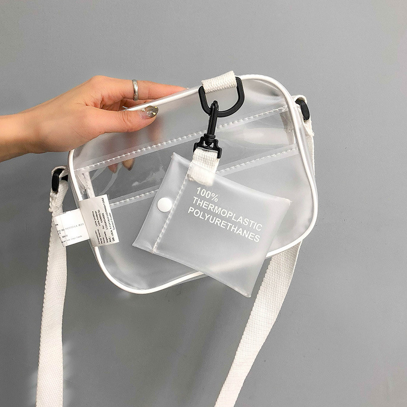 Casual PVC Transparent Bag Wom - Linen Bag Bulk review and price