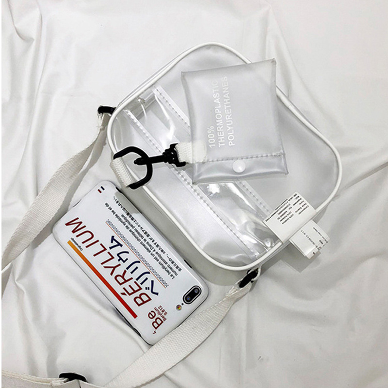 Casual PVC Transparent Bag Wom - Linen Bag Bulk review and price