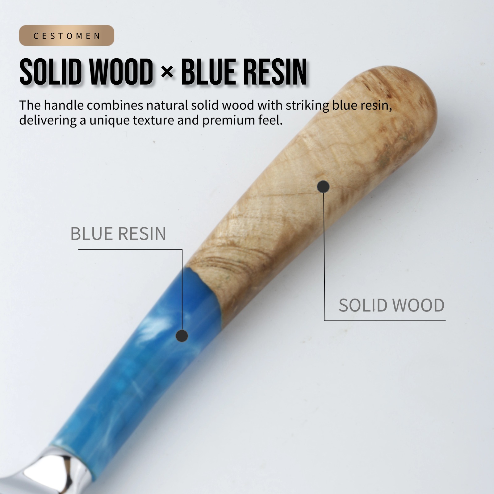 1Pcs Pro Resin Wood Handle Bar - Safety Razor Handle review and price
