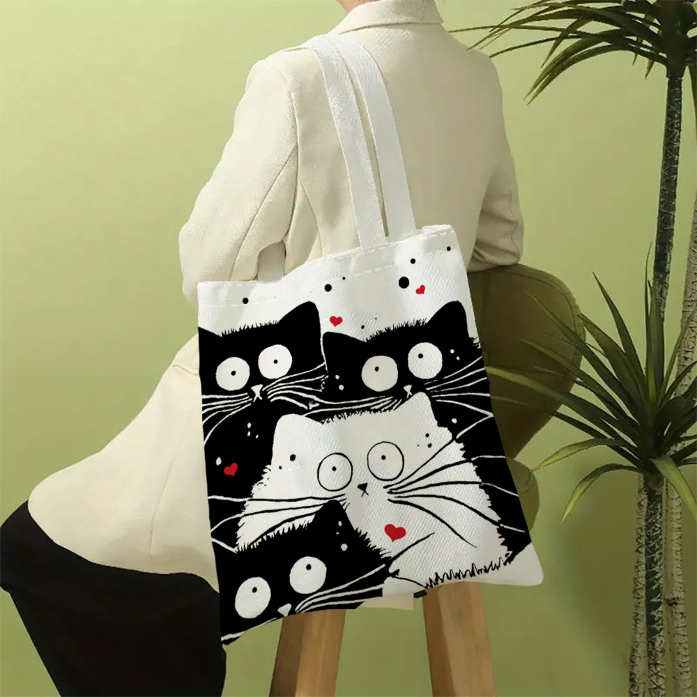 Cute Cat Shopping Grocery Reus - Linen Bag Bulk review and price