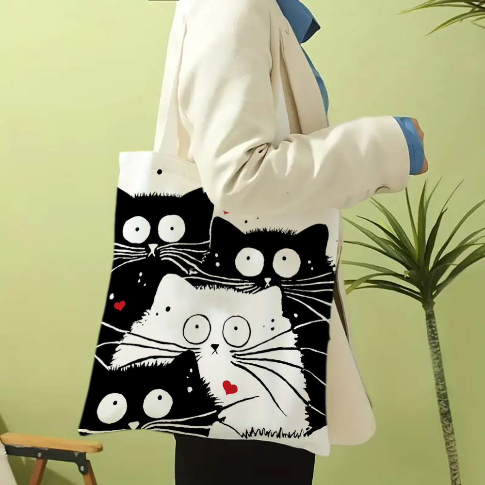 Cute Cat Shopping Grocery Reus - Linen Bag Bulk review and price