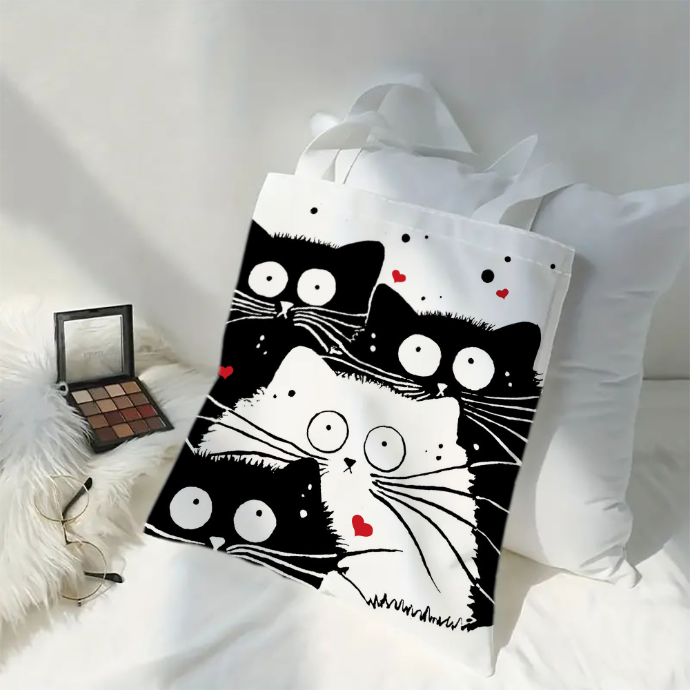 Cute Cat Shopping Grocery Reus - Linen Bag Bulk review and price