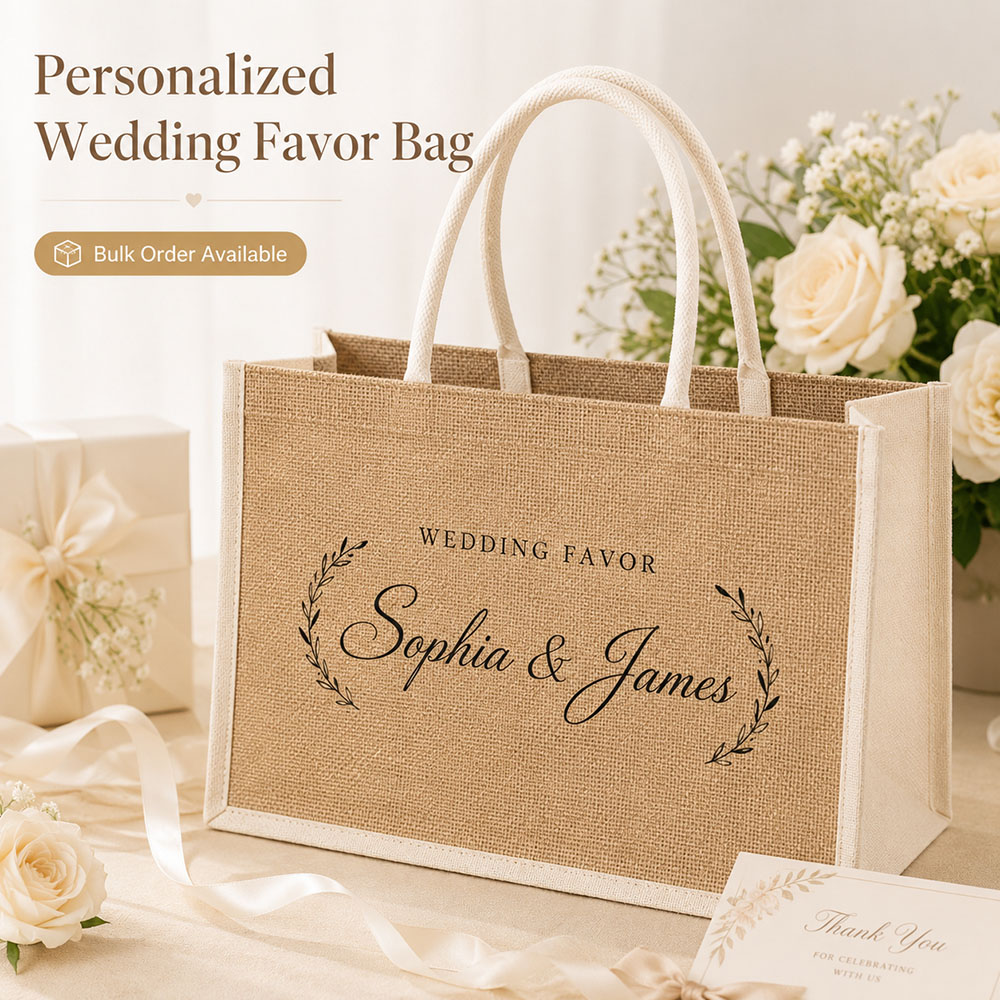 Custom Wedding Gift Bag Person - Linen Bag Bulk review and price