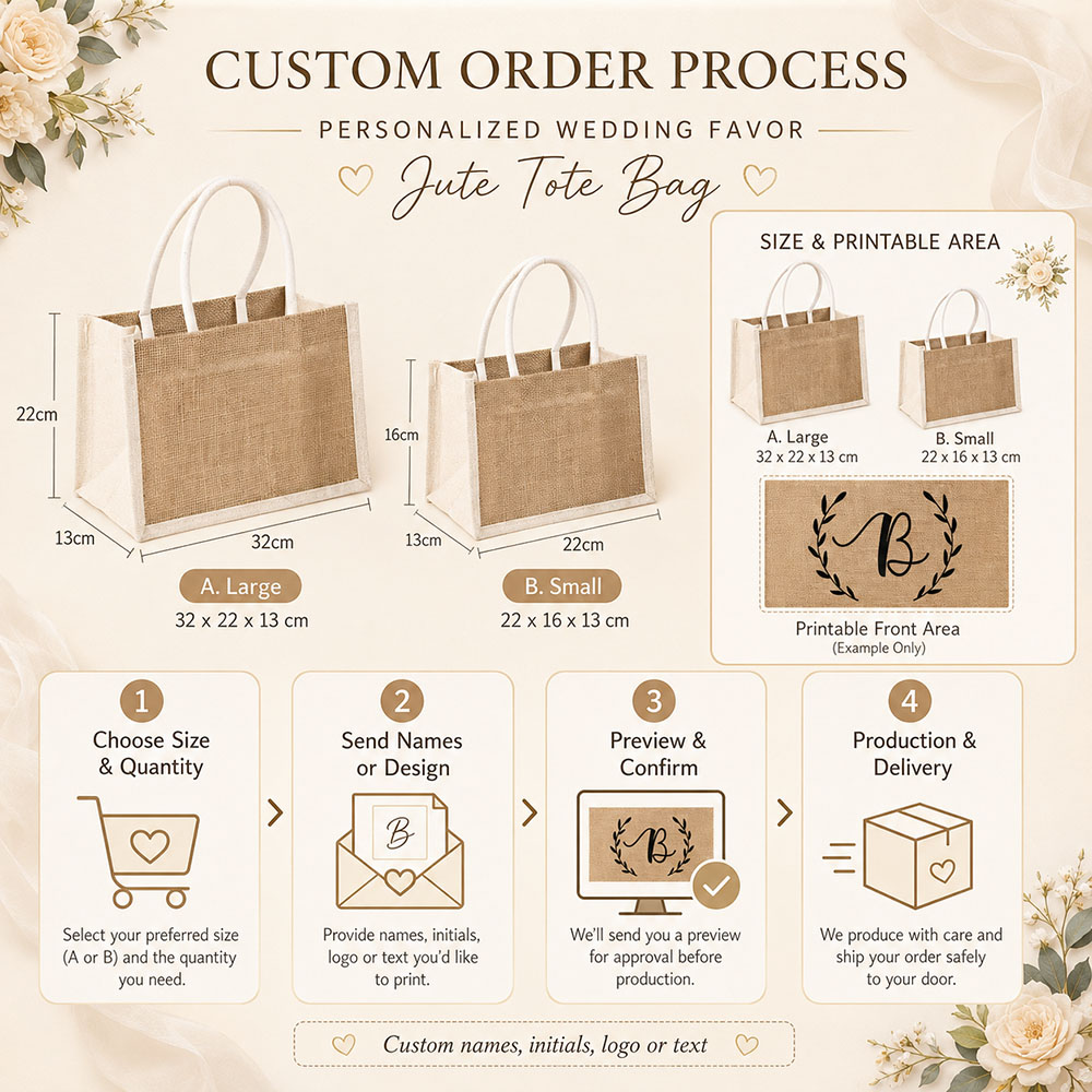 Custom Wedding Gift Bag Person - Linen Bag Bulk review and price